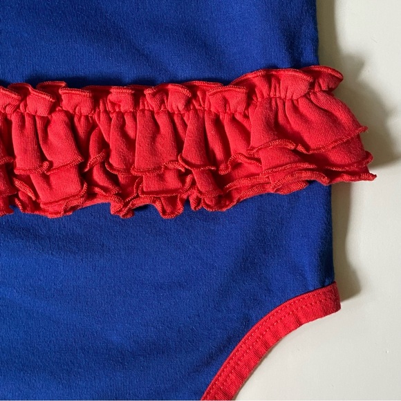 Philadelphia 76ers One Piece Size 6 9 Months Court Princess Romper Ruffle Hoops - Picture 13 of 15